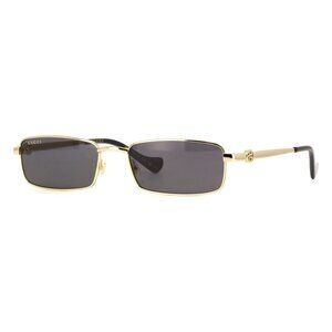 A0873Z New GUCCI Gold Rectangle GG1600S 001 Sunglasses Women